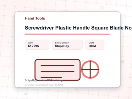 Screwdriver Plastic Handle Square Blade No 1 75 Mm Philips - Hand Tools - IMPA 612295