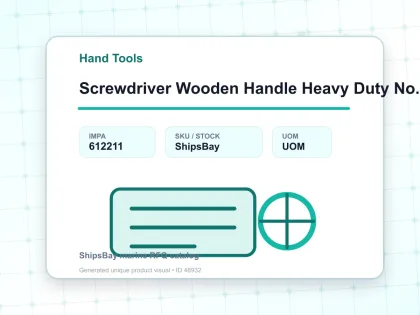 Screwdriver Wooden Handle Heavy Duty No.1 75 Mm Phillips - Hand Tools - IMPA 612211