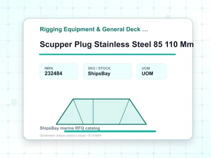 Scupper Plug Stainless Steel 85 110 Mm - Rigging Equipment & General Deck Items - IMPA 232484