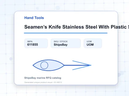 Seamen’s Knife Stainless Steel With Plastic Sack - Hand Tools - IMPA 611855