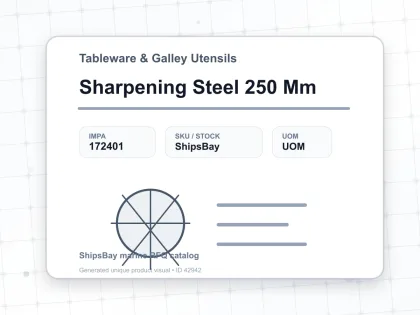 Sharpening Steel 250 Mm - Tableware & Galley Utensils - IMPA 172401