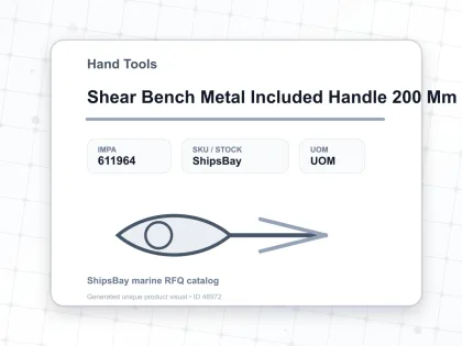 Shear Bench Metal Included Handle 200 Mm - Hand Tools - IMPA 611964
