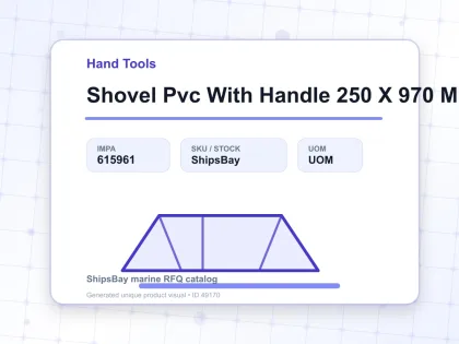 Shovel Pvc With Handle 250 X 970 Mm - Hand Tools - IMPA 615961