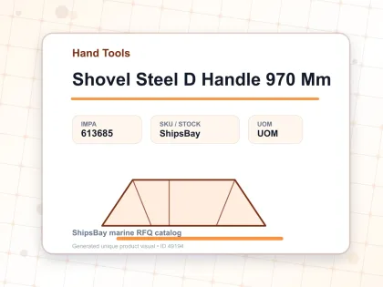 Shovel Steel D Handle 970 Mm - Hand Tools - IMPA 613685