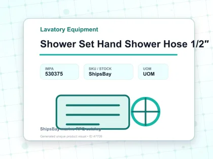Shower Set Hand Shower Hose 1/2″ - Lavatory Equipment - IMPA 530375