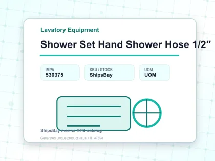 Shower Set Hand Shower Hose 1/2″ - Lavatory Equipment - IMPA 530375