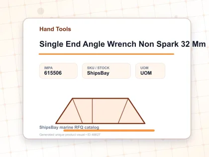 Single End Angle Wrench Non Spark 32 Mm - Hand Tools - IMPA 615506