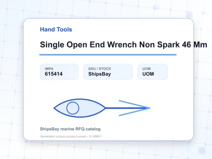 Single Open End Wrench Non Spark 46 Mm - Hand Tools - IMPA 615414