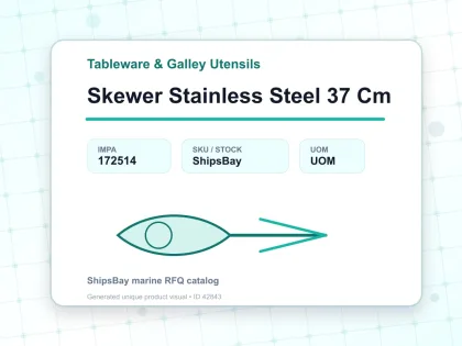 Skewer Stainless Steel 37 Cm - Tableware & Galley Utensils - IMPA 172514