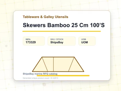 Skewers Bamboo 25 Cm 100’S - Tableware & Galley Utensils - IMPA 173329