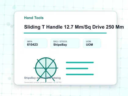 Sliding T Handle 12.7 Mm/Sq Drive 250 Mm - Hand Tools - IMPA 610423