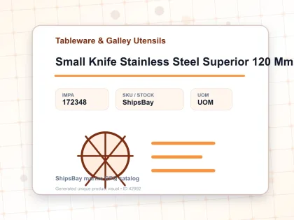 Small Knife Stainless Steel Superior 120 Mm - Tableware & Galley Utensils - IMPA 172348