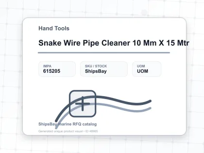 Snake Wire Pipe Cleaner 10 Mm X 15 Mtr - Hand Tools - IMPA 615205