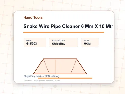 Snake Wire Pipe Cleaner 6 Mm X 10 Mtr - Hand Tools - IMPA 615203
