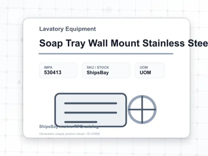 Soap Tray Wall Mount Stainless Steel - Lavatory Equipment - IMPA 530413