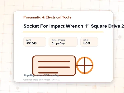 Socket For Impact Wrench 1″ Square Drive 22 Mm - Pneumatic & Electrical Tools - IMPA 590249
