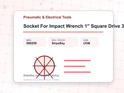 Socket For Impact Wrench 1″ Square Drive 38 Mm - Pneumatic & Electrical Tools - IMPA 590259