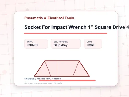 Socket For Impact Wrench 1″ Square Drive 46 Mm - Pneumatic & Electrical Tools - IMPA 590261