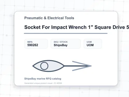 Socket For Impact Wrench 1″ Square Drive 50 Mm - Pneumatic & Electrical Tools - IMPA 590262