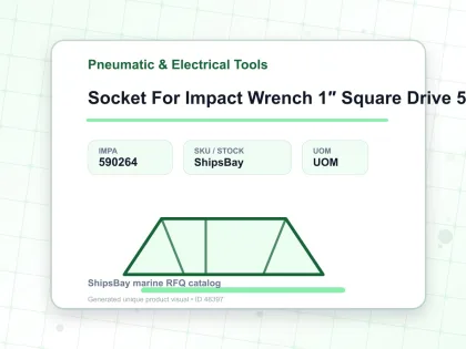 Socket For Impact Wrench 1″ Square Drive 58 Mm - Pneumatic & Electrical Tools - IMPA 590264
