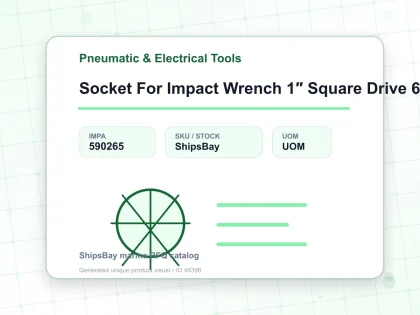 Socket For Impact Wrench 1″ Square Drive 60 Mm - Pneumatic & Electrical Tools - IMPA 590265
