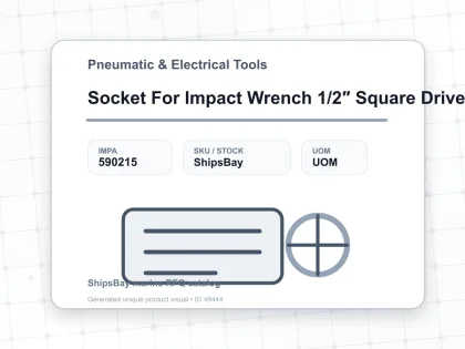 Socket For Impact Wrench 1/2″ Square Drive 12 Mm - Pneumatic & Electrical Tools - IMPA 590215