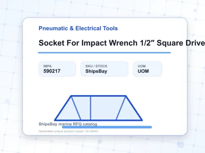 Socket For Impact Wrench 1/2″ Square Drive 14 Mm - Pneumatic & Electrical Tools - IMPA 590217