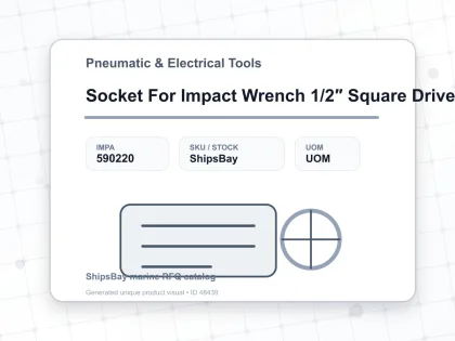 Socket For Impact Wrench 1/2″ Square Drive 21 Mm - Pneumatic & Electrical Tools - IMPA 590220