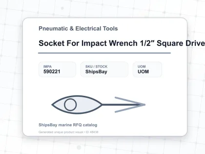 Socket For Impact Wrench 1/2″ Square Drive 22 Mm - Pneumatic & Electrical Tools - IMPA 590221