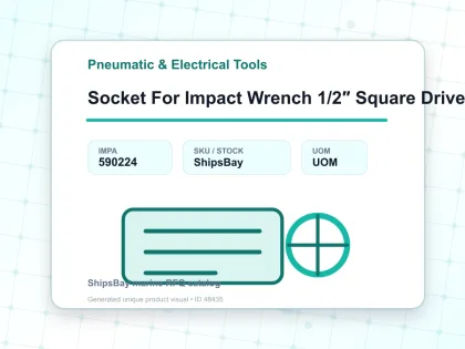 Socket For Impact Wrench 1/2″ Square Drive 26 Mm - Pneumatic & Electrical Tools - IMPA 590224