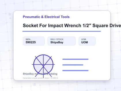 Socket For Impact Wrench 1/2″ Square Drive 27 Mm - Pneumatic & Electrical Tools - IMPA 590225