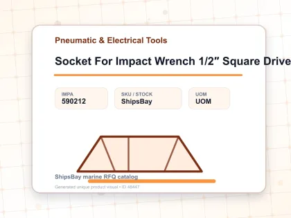 Socket For Impact Wrench 1/2″ Square Drive 9 Mm - Pneumatic & Electrical Tools - IMPA 590212
