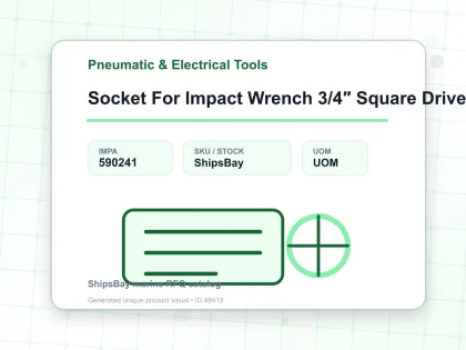 Socket For Impact Wrench 3/4″ Square Drive 36 Mm - Pneumatic & Electrical Tools - IMPA 590241