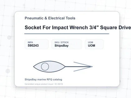 Socket For Impact Wrench 3/4″ Square Drive 41 Mm - Pneumatic & Electrical Tools - IMPA 590243