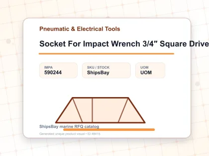 Socket For Impact Wrench 3/4″ Square Drive 46 Mm - Pneumatic & Electrical Tools - IMPA 590244