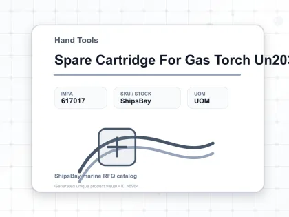 Spare Cartridge For Gas Torch Un2037 - Hand Tools - IMPA 617017