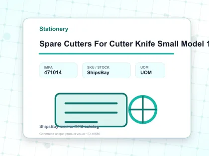 Spare Cutters For Cutter Knife Small Model 10’S - Stationery - IMPA 471014