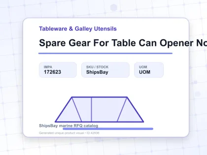 Spare Gear For Table Can Opener No.2 - Tableware & Galley Utensils - IMPA 172623