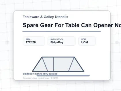 Spare Gear For Table Can Opener No.3 - Tableware & Galley Utensils - IMPA 172626