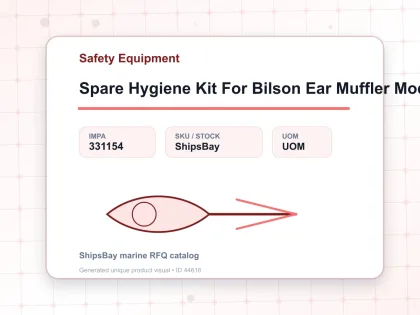 Spare Hygiene Kit For Bilson Ear Muffler Model 2311/2420 - Safety Equipment - IMPA 331154
