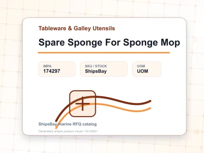 Spare Sponge For Sponge Mop - Tableware & Galley Utensils - IMPA 174297