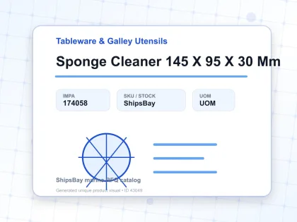 Sponge Cleaner 145 X 95 X 30 Mm - Tableware & Galley Utensils - IMPA 174058