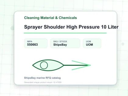 Sprayer Shoulder High Pressure 10 Liter - Cleaning Material & Chemicals - IMPA 550663