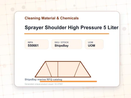 Sprayer Shoulder High Pressure 5 Liter - Cleaning Material & Chemicals - IMPA 550661