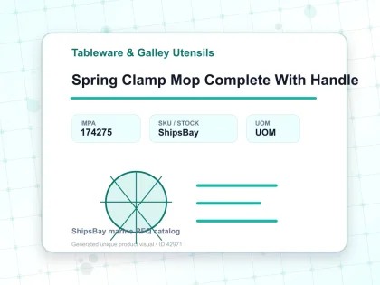 Spring Clamp Mop Complete With Handle - Tableware & Galley Utensils - IMPA 174275