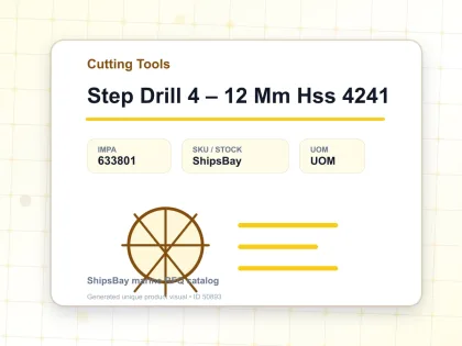 Step Drill 4 – 12 Mm Hss 4241 - Cutting Tools - IMPA 633801