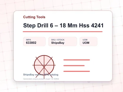 Step Drill 6 – 18 Mm Hss 4241 - Cutting Tools - IMPA 633802