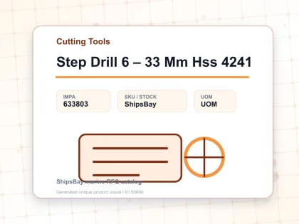 Step Drill 6 – 33 Mm Hss 4241 - Cutting Tools - IMPA 633803