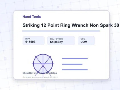 Striking 12 Point Ring Wrench Non Spark 30 Mm - Hand Tools - IMPA 615603