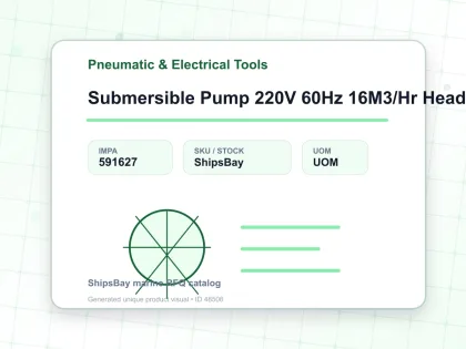 Submersible Pump 220V 60Hz 16M3/Hr Head 16 Meter 2″ Connection - Pneumatic & Electrical Tools - IMPA 591627
